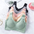 Thai Latex Bra Women One Piece Wire Free Seamless Underwear Comfortable Sports Bras