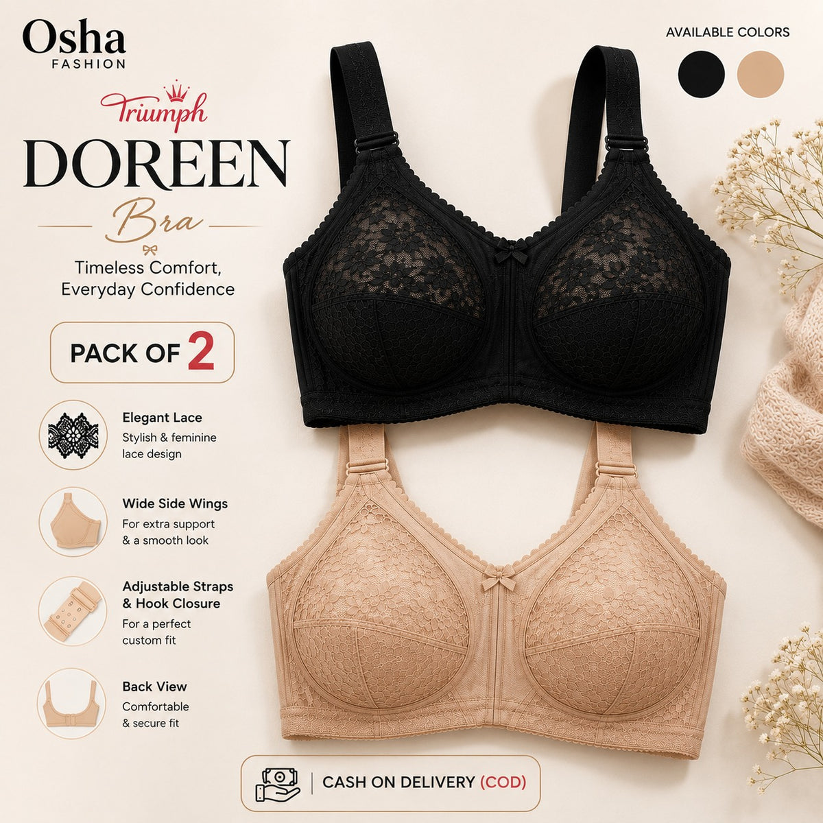 PACK OF 2 TRIUMPH DOREEN – WINTER COMFORT SALE |