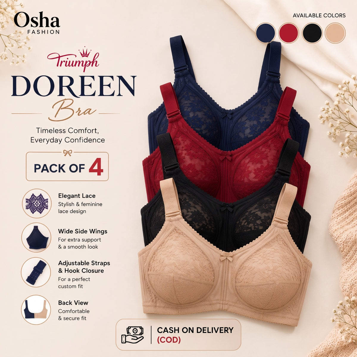 PACK OF 4 TRIUMPH DOREEN – WINTER COMFORT SALE |