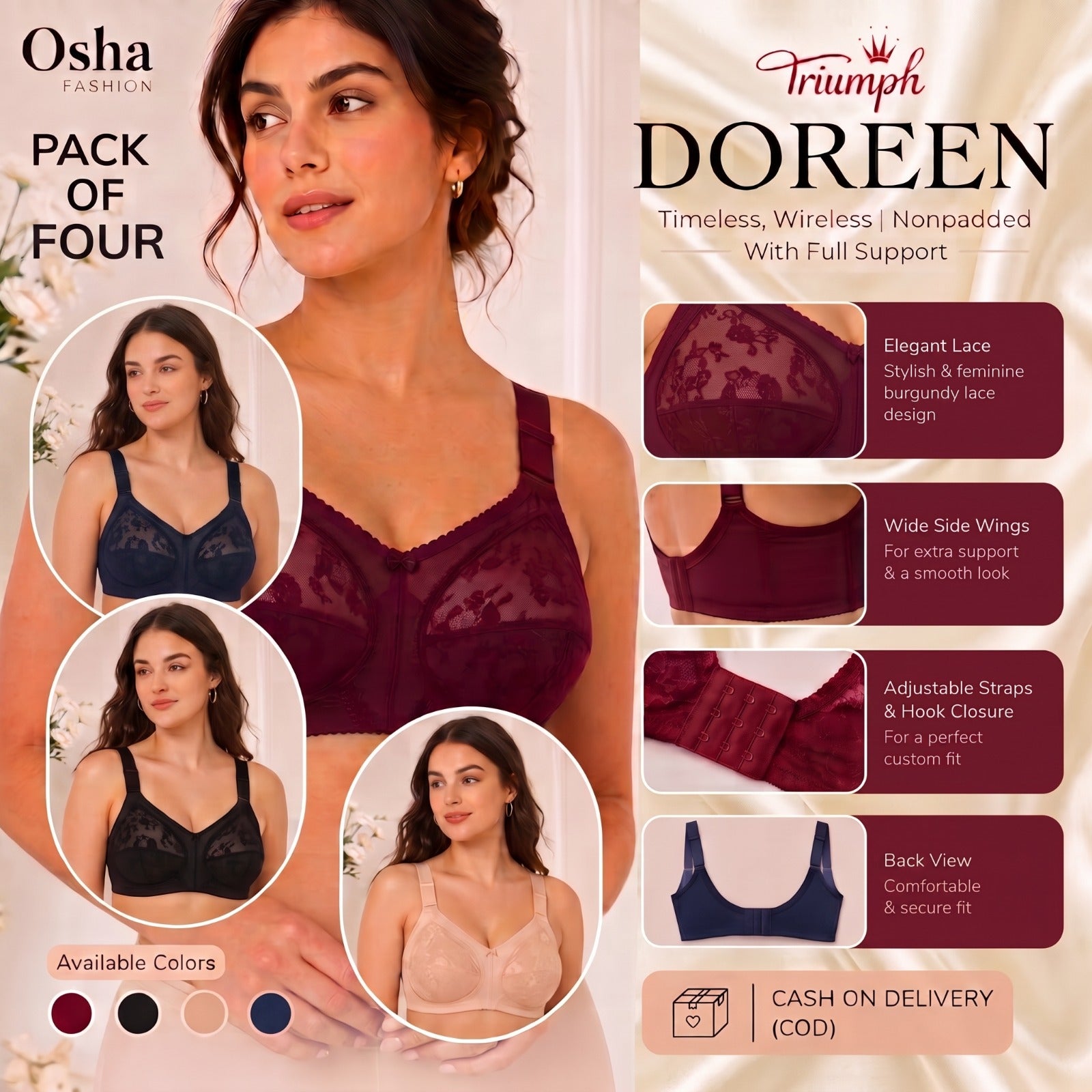 PACK OF 4 TRIUMPH DOREEN – WINTER COMFORT SALE |