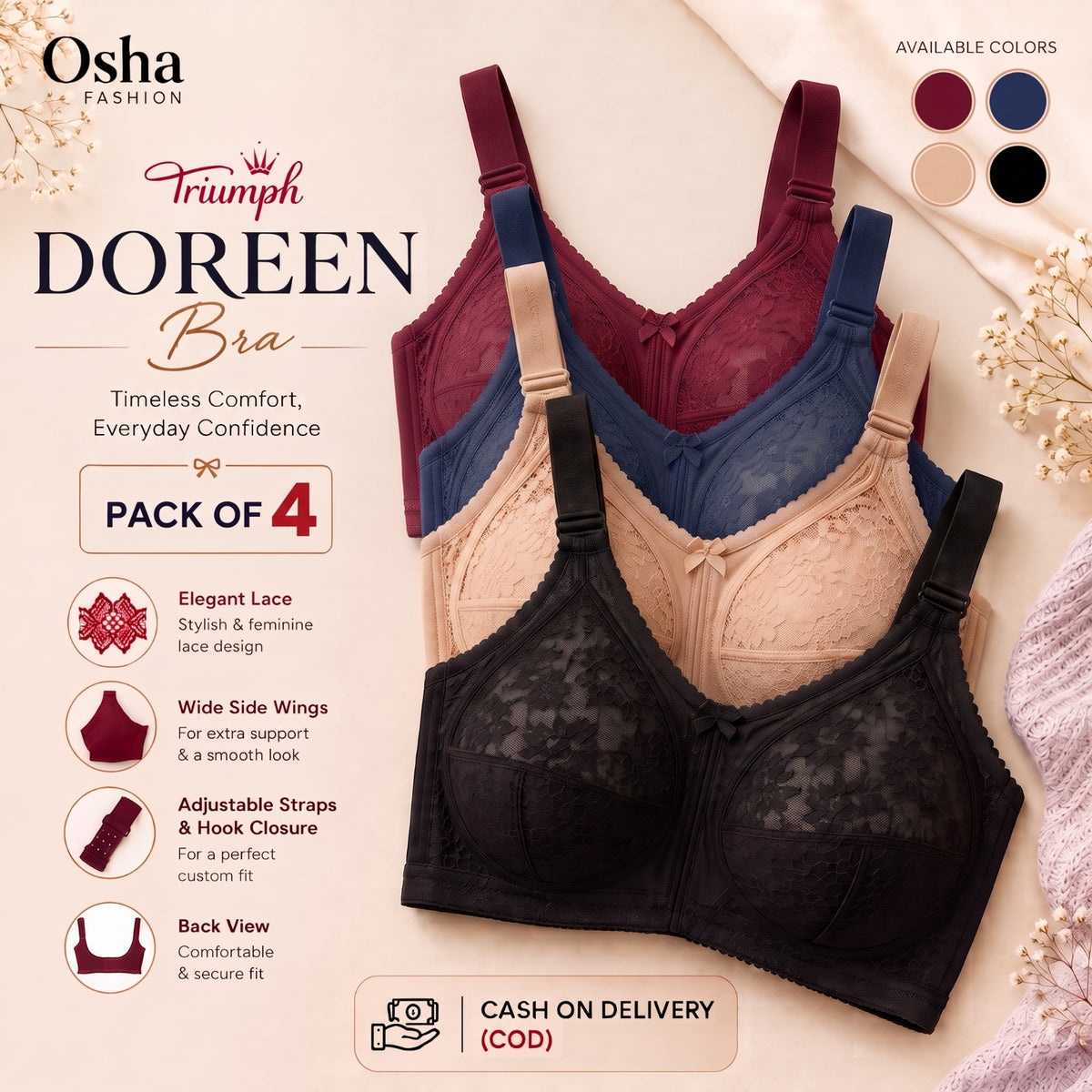 PACK OF 4 TRIUMPH DOREEN – WINTER COMFORT SALE |